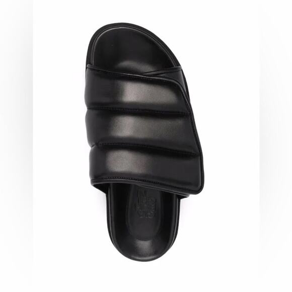 GIA BORGHINI padded-strap open-toe slides Black 38 - Picture 1 of 11